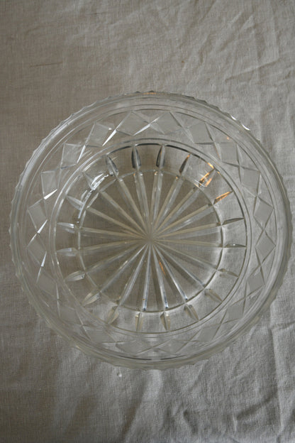 Vintage Cut Glass Bowl