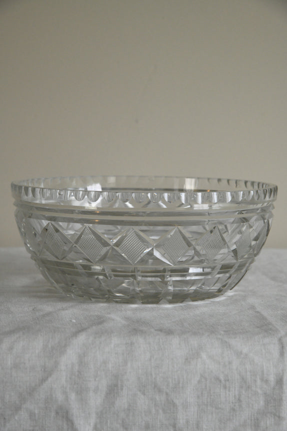 Vintage Cut Glass Bowl