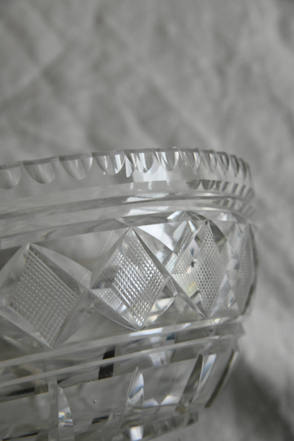 Vintage Cut Glass Bowl