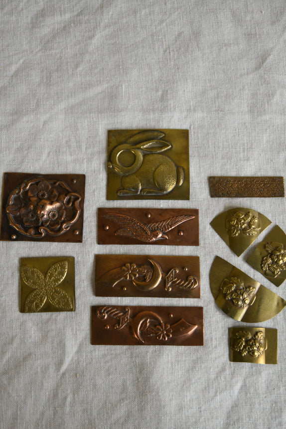 Early 20th Century Small Metal Plaques