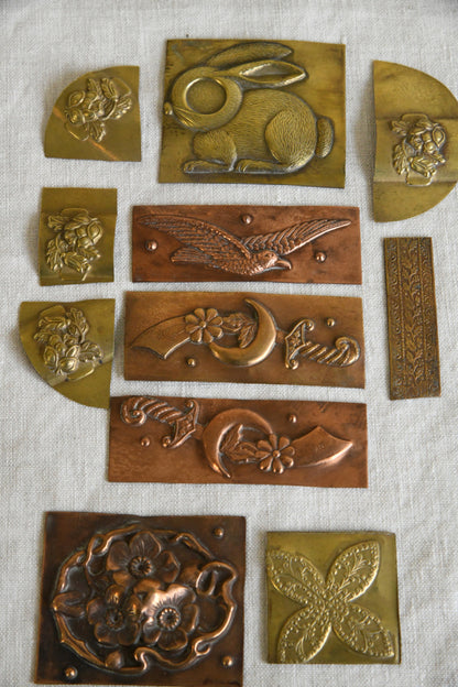 Early 20th Century Small Metal Plaques