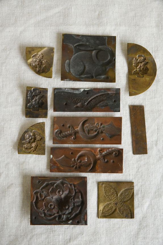 Early 20th Century Small Metal Plaques