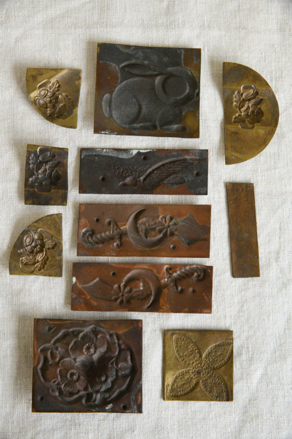 Early 20th Century Small Metal Plaques