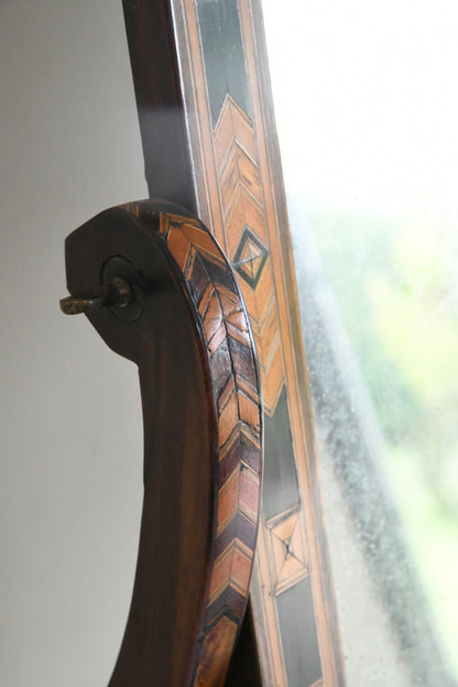 Antique Marquetry Dressing Table Mirror