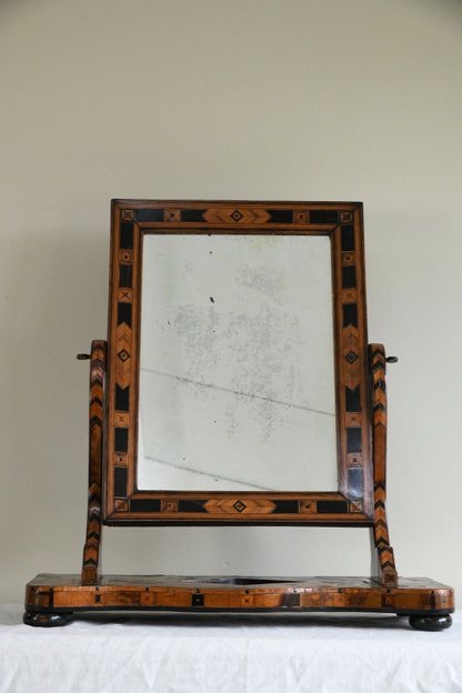 Antique Marquetry Dressing Table Mirror