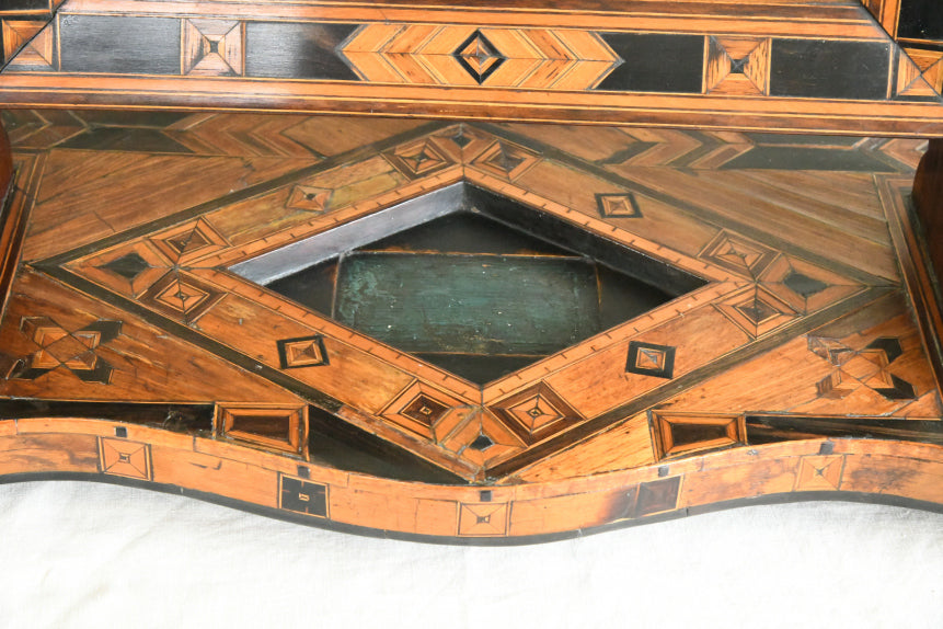 Antique Marquetry Dressing Table Mirror