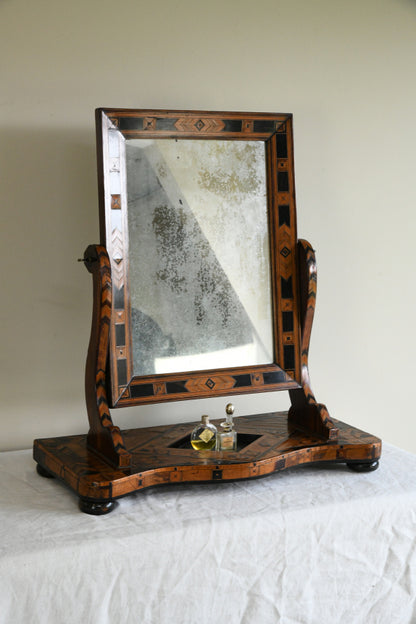 Antique Marquetry Dressing Table Mirror