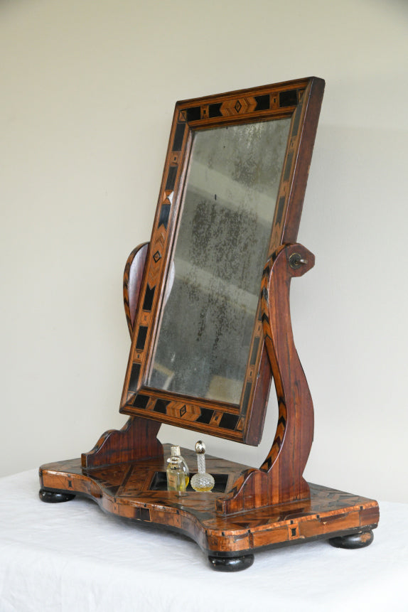 Antique Marquetry Dressing Table Mirror