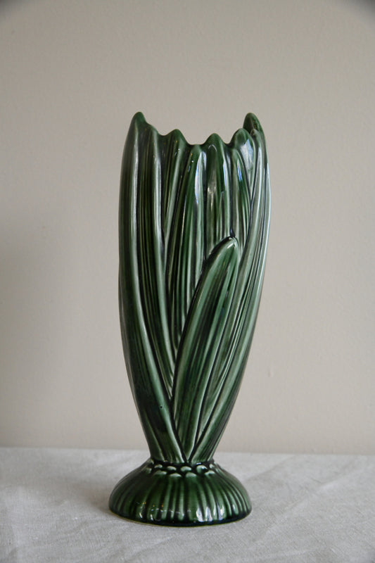 Vintage Green Sylvac Vase