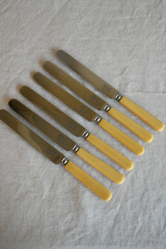 6 Vintage Dinner Knives