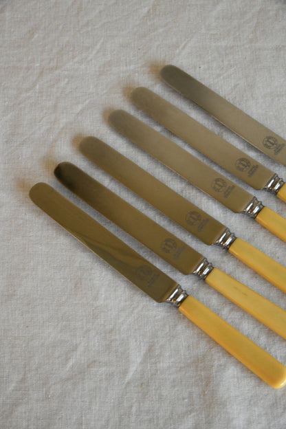 6 Vintage Dinner Knives