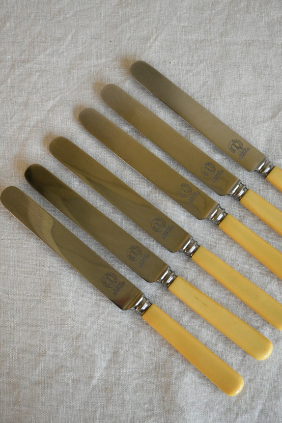 6 Vintage Dinner Knives