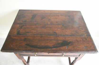 Antique 18th Century Oak Side Table