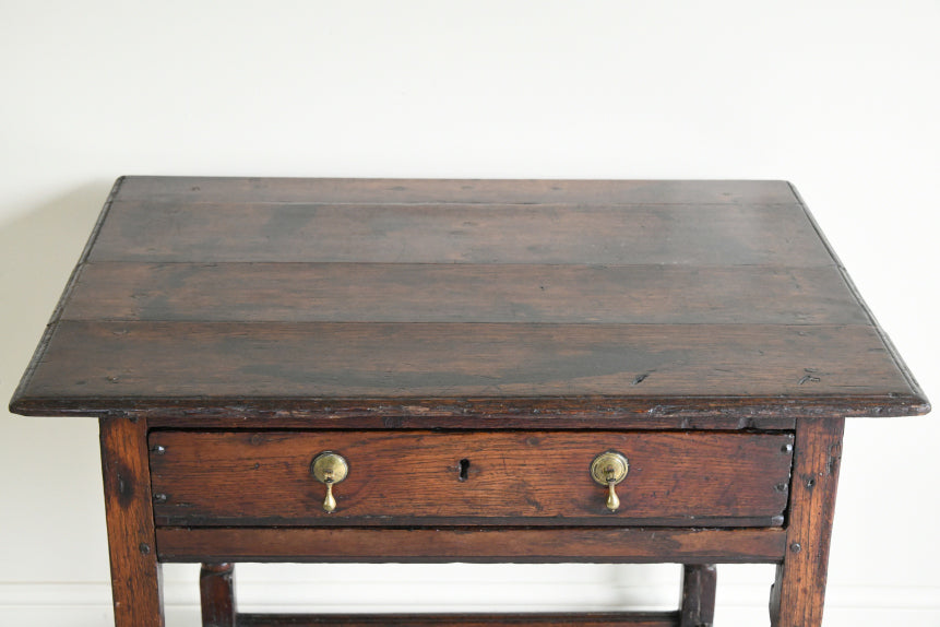 Antique 18th Century Oak Side Table