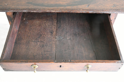 Antique 18th Century Oak Side Table