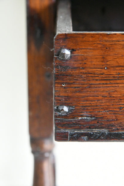 Antique 18th Century Oak Side Table