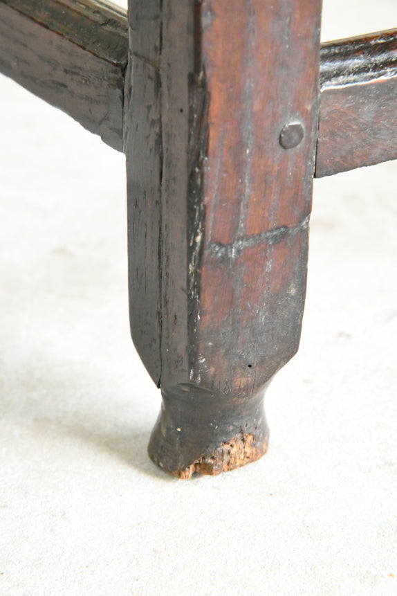 Antique 18th Century Oak Side Table