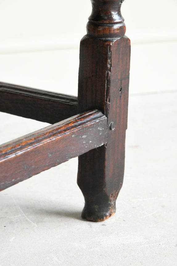 Antique 18th Century Oak Side Table