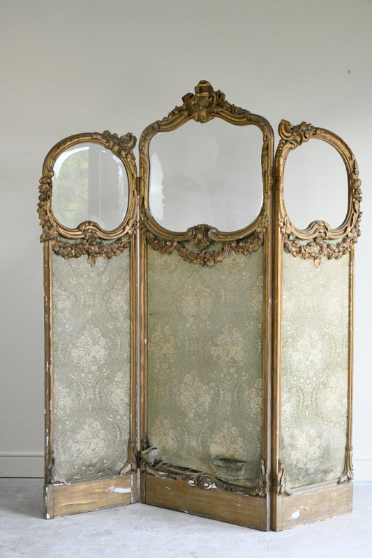 Antique French Gilt Screen