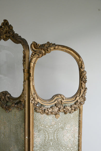 Antique French Gilt Screen