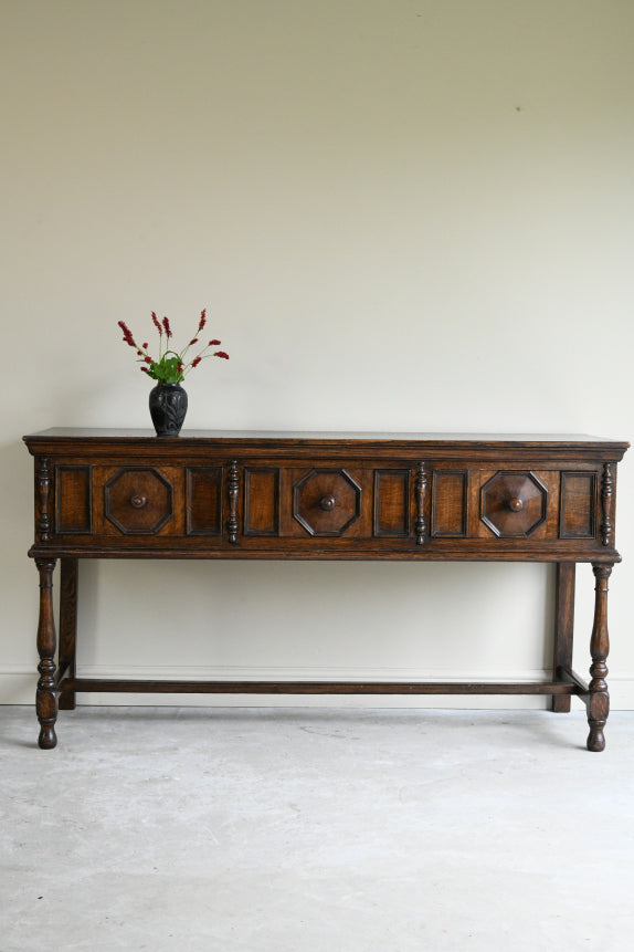 17th Century Style Oak Dresser Base