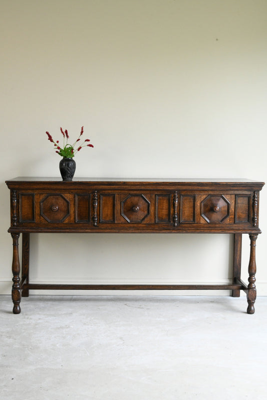 17th Century Style Oak Dresser Base