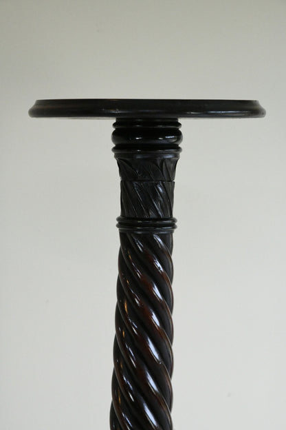 Mahogany Torchere