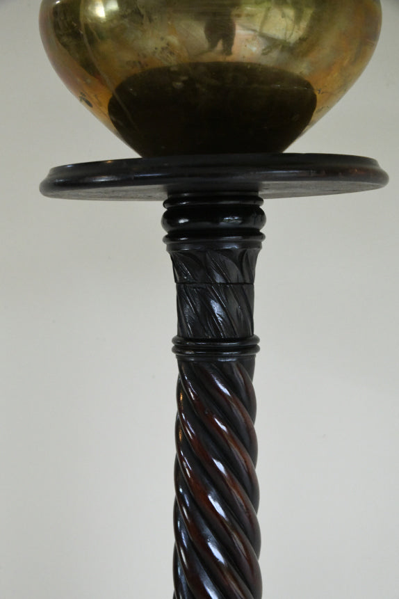 Mahogany Torchere