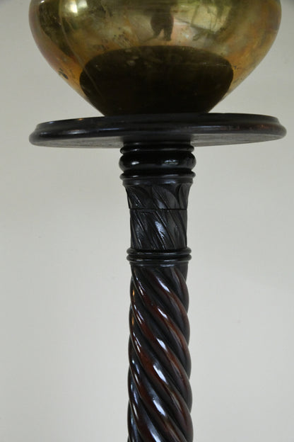 Mahogany Torchere