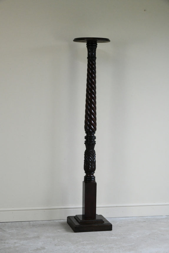 Mahogany Torchere