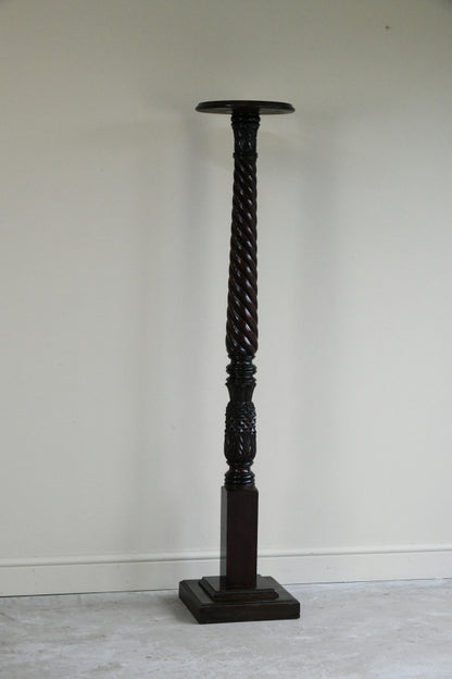 Mahogany Torchere