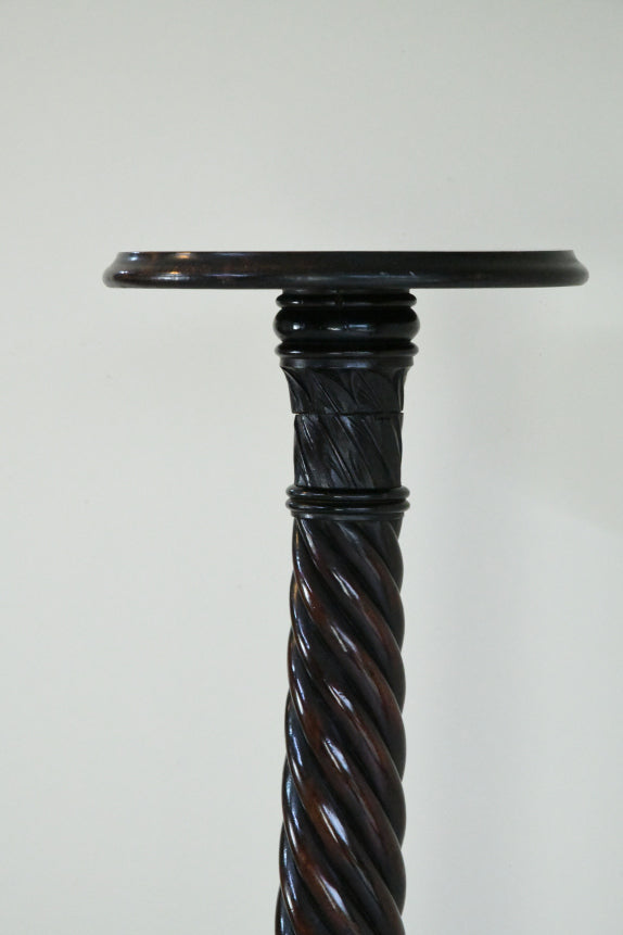 Mahogany Torchere