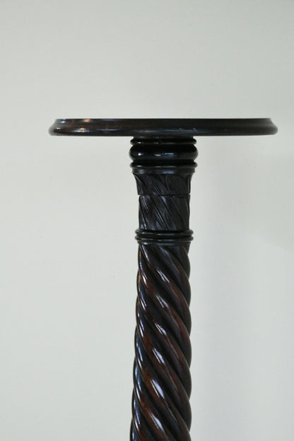 Mahogany Torchere
