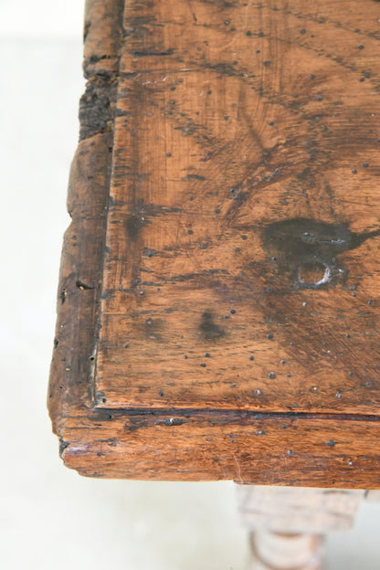 Antique Elm Side Table