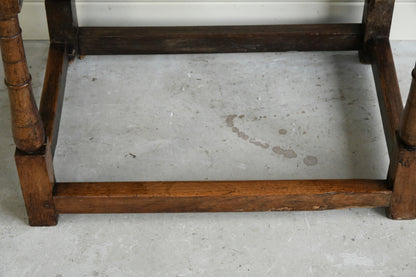 Antique Elm Side Table