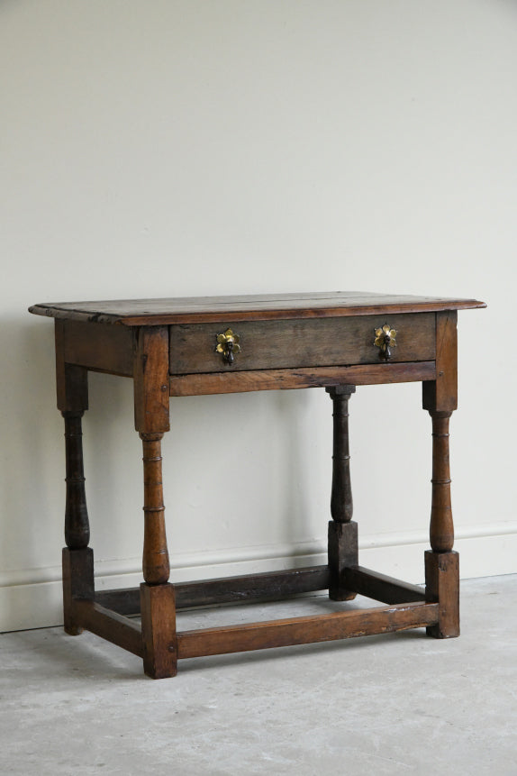 Antique Elm Side Table