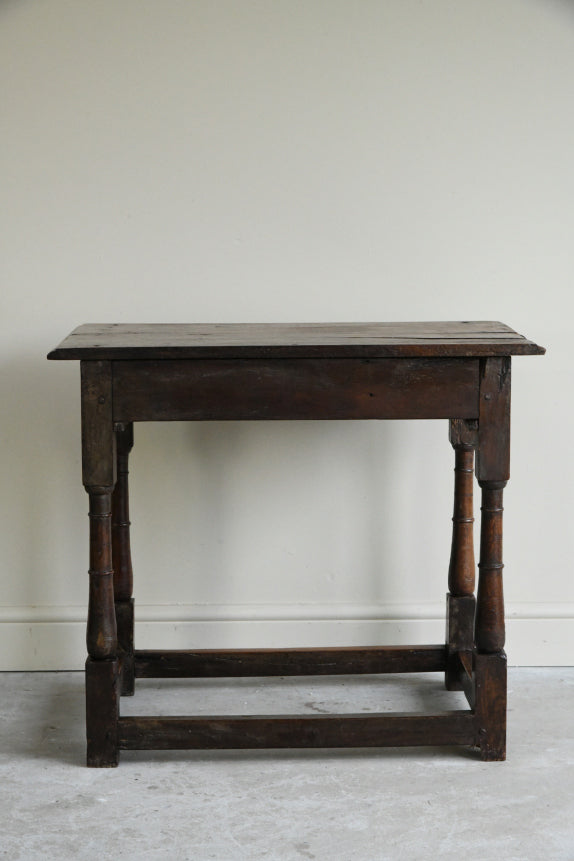 Antique Elm Side Table