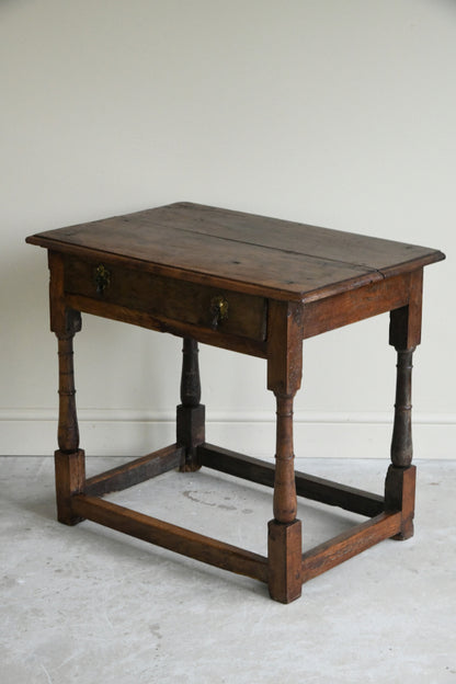 Antique Elm Side Table