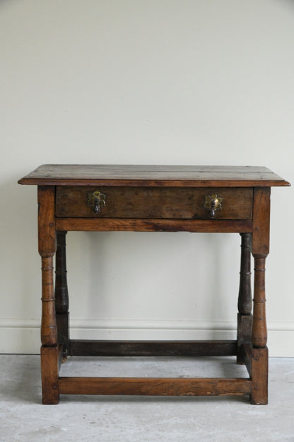 Antique Elm Side Table