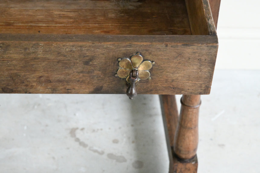 Antique Elm Side Table