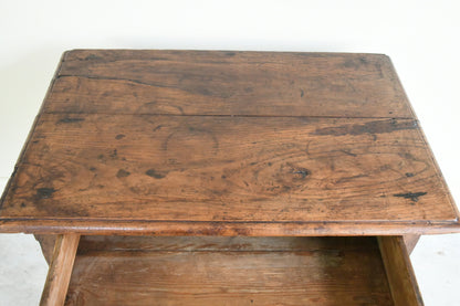 Antique Elm Side Table