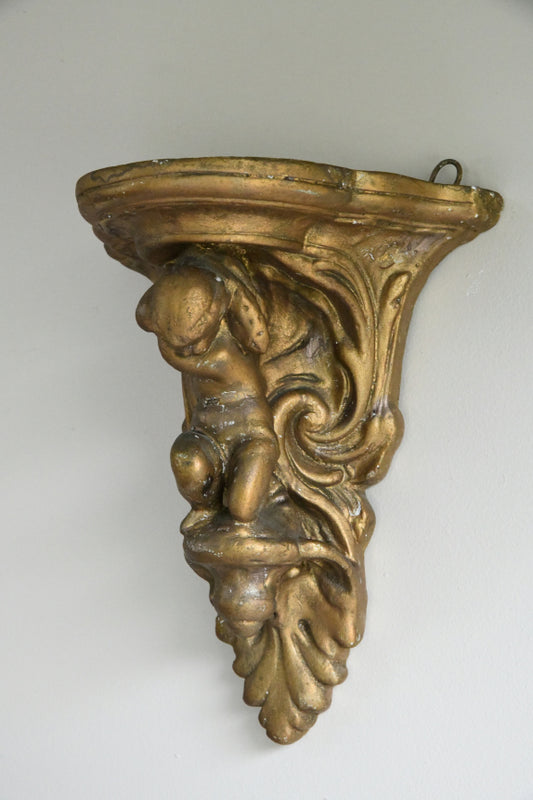 Gilt Plaster Wall Bracket