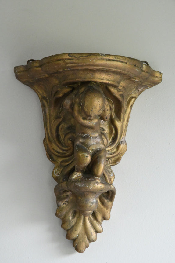 Gilt Plaster Wall Bracket