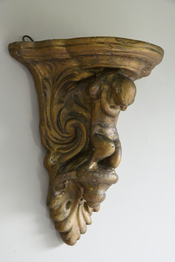 Gilt Plaster Wall Bracket