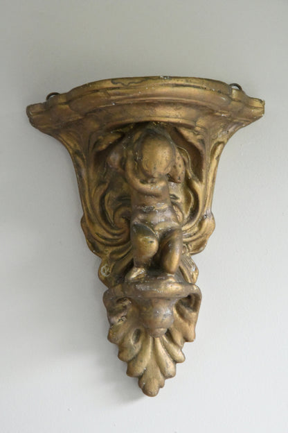 Gilt Plaster Wall Bracket