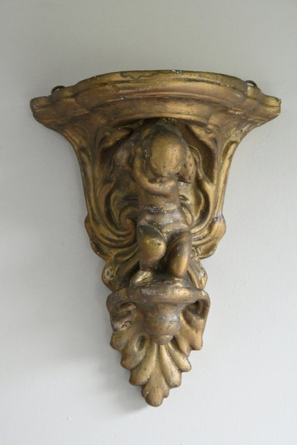 Gilt Plaster Wall Bracket