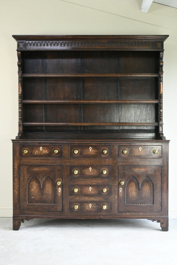 Antique Oak Georgian Style Dresser