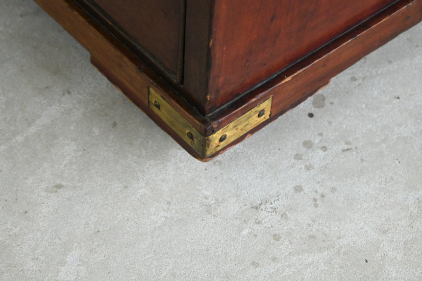 Campaign Style Mahogany Chest of Drawers