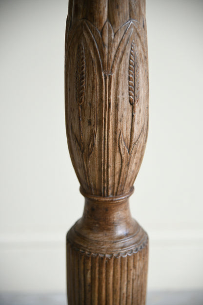 Hepplewhite Style Faded Mahogany Torchere