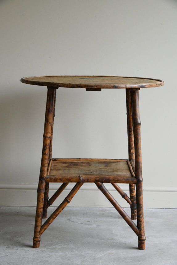 Antique Bamboo Round Table